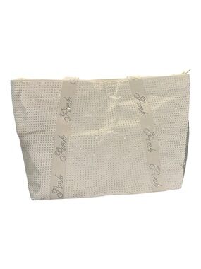 PINK Victoria's Secret Cream Sparkle Tote